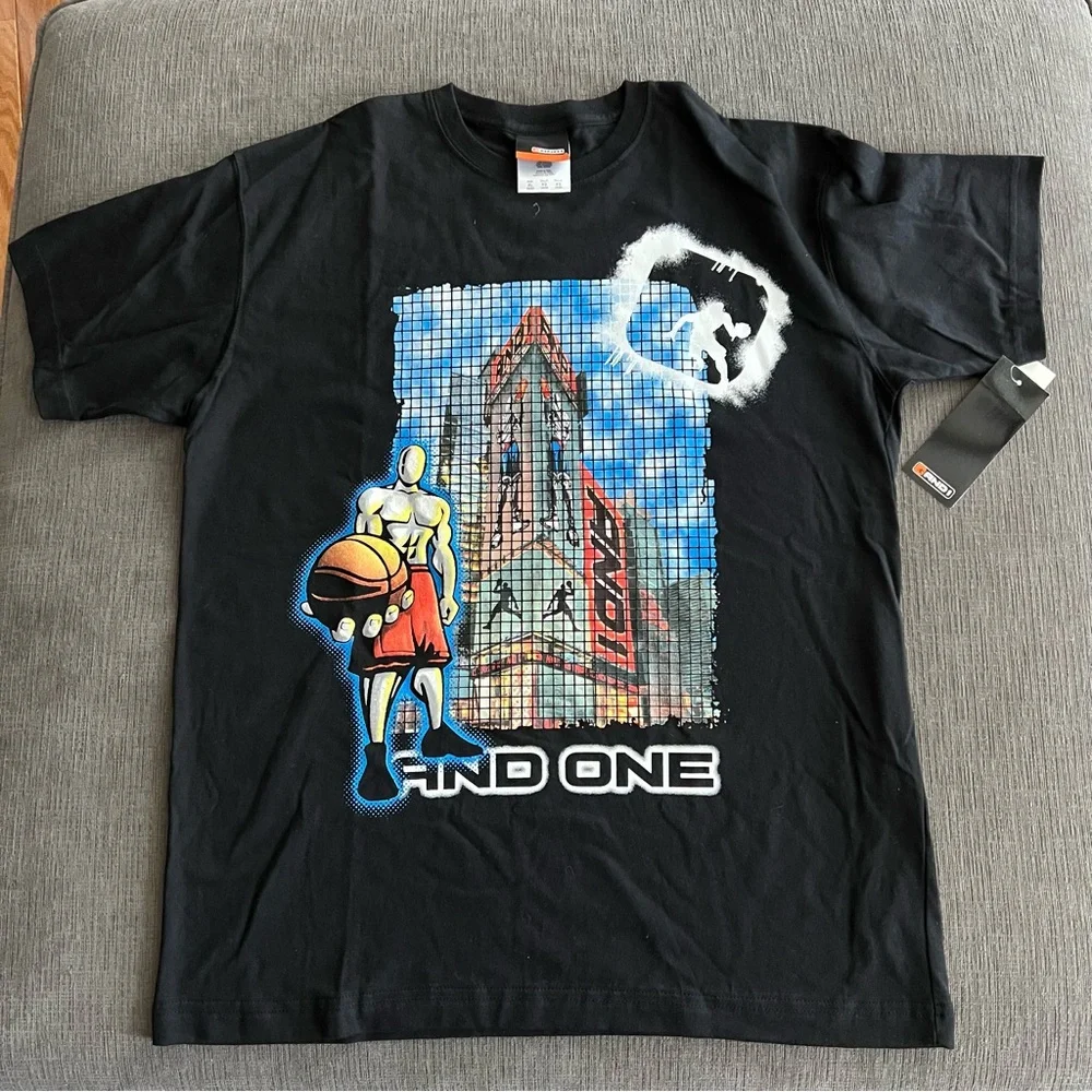 NWT AND1 Basketball Graphic Tee Size XL 100% Cotton